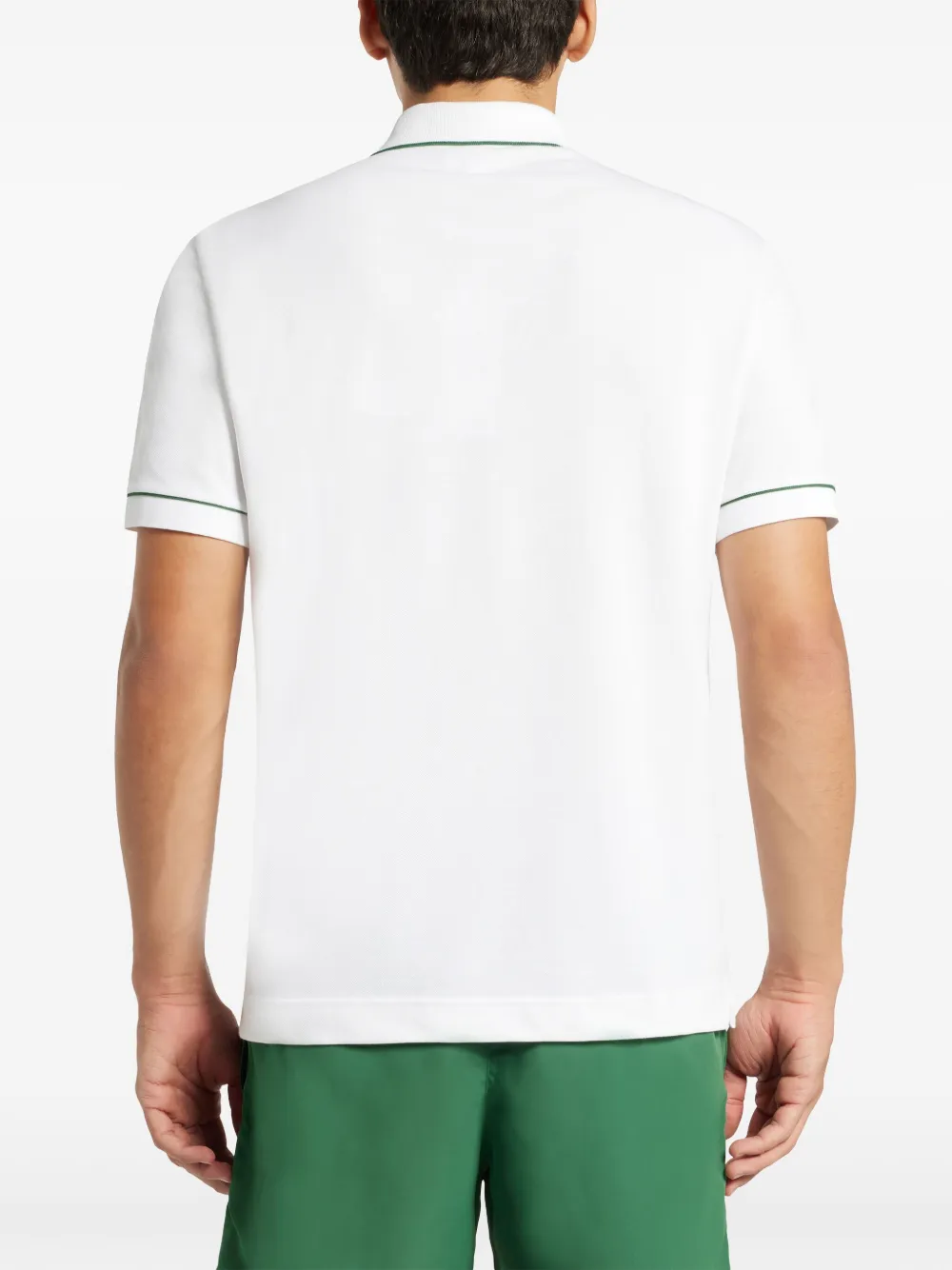 Lacoste Poloshirt met contrasterende afwerking Wit