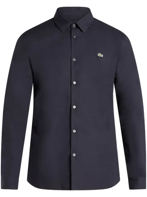 Lacoste logo-appliqué cotton shirt