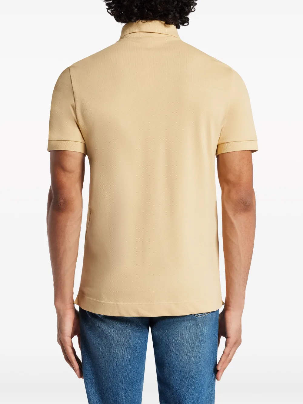 Lacoste Poloshirt met logopatch Beige