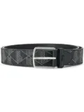 Lacoste logo-engraved belt - Black