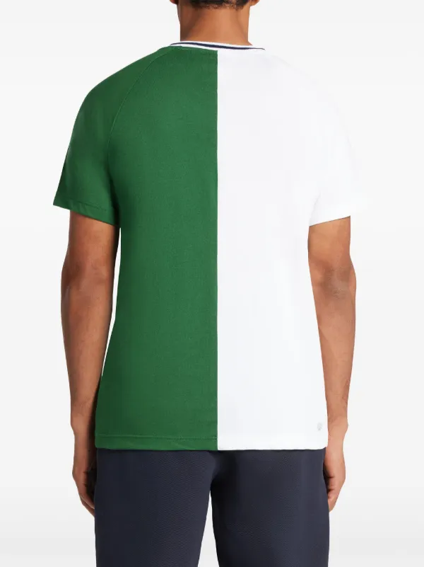 Tシャツ・カットソー LACOSTE Two-Tone Polyester T-Shirt Lacoste two-tone logo-print T-shirt | White | FARFETCH