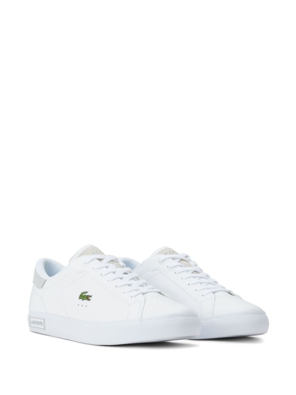Lacoste Powercourt leather sneakers - Wit