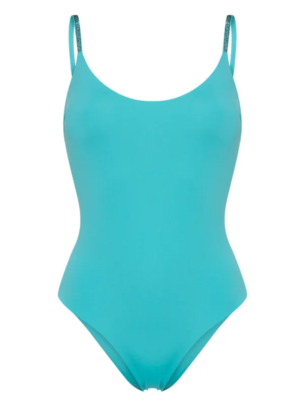 Embellished top swimming costume