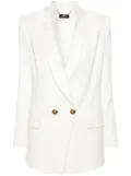 Elisabetta Franchi double-breasted twill blazer - Neutrals