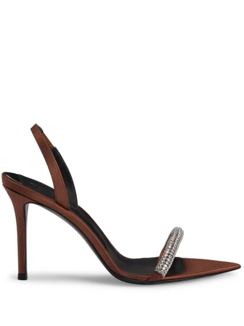 Giuseppe Zanotti Sandália Intriigo Galassia com strass