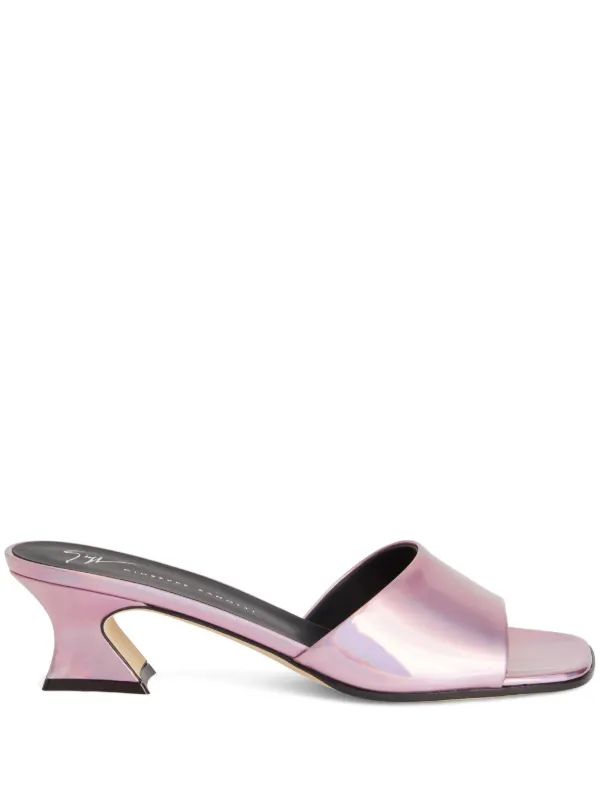 Giuseppe Zanotti Solhene 45mm Iridescent Mules Pink FARFETCH CA