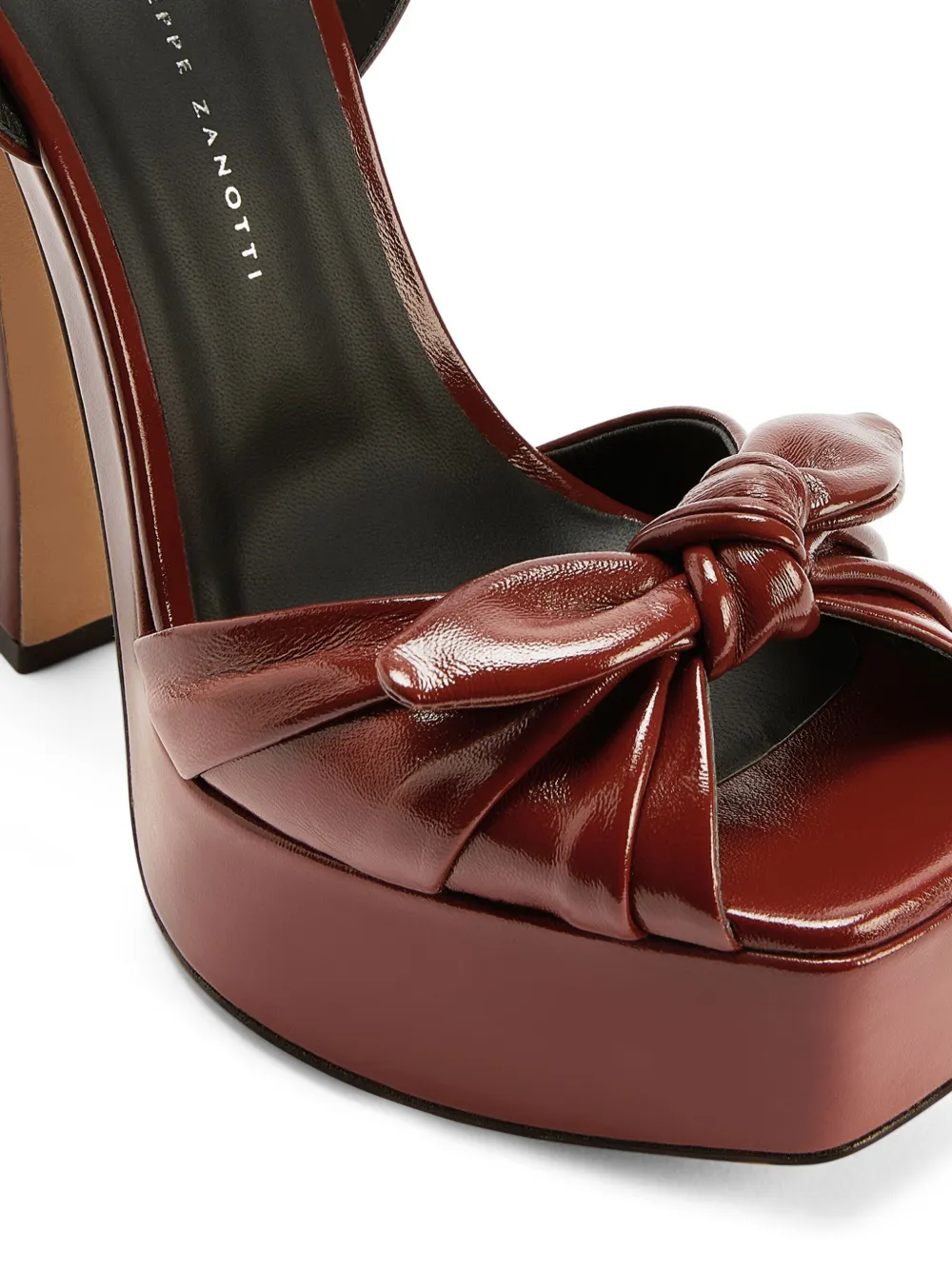Giuseppe Zanotti Gabriiela Leather Platform Sandals In Brown