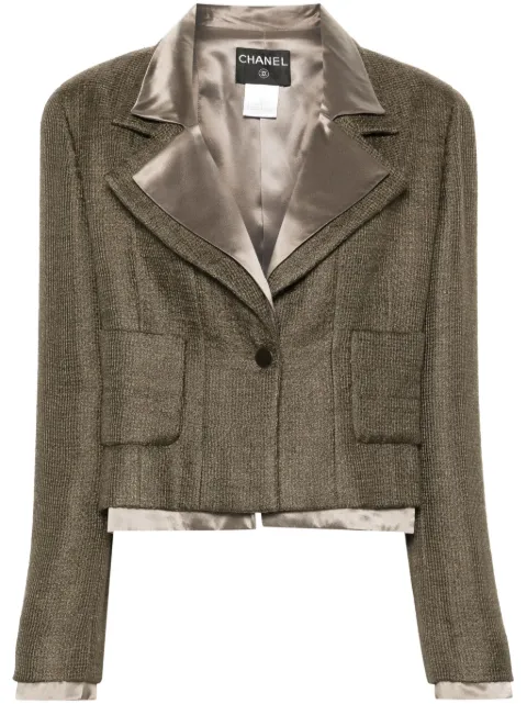 CHANEL Pre-Owned 1999 layered tweed jacket