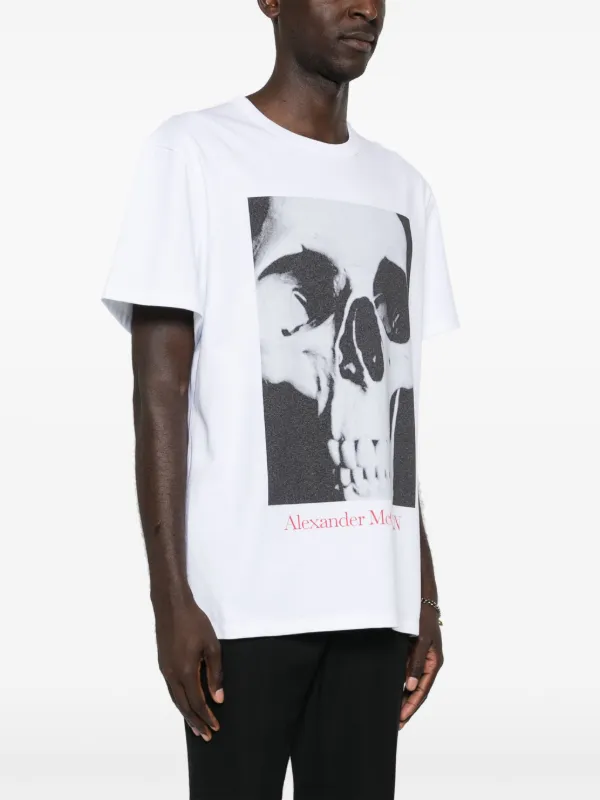 Alexander McQueen スカルプリント Tシャツ | ホワイト | FARFETCH JP