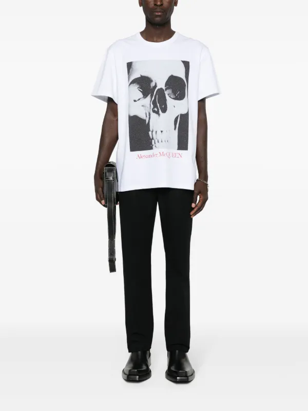 Alexander McQueen スカルプリント Tシャツ | ホワイト | FARFETCH JP