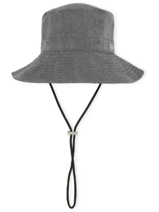GANNI 関税込 デニムバケットハット Faded Denim Denim Bucket Hat | GANNI US