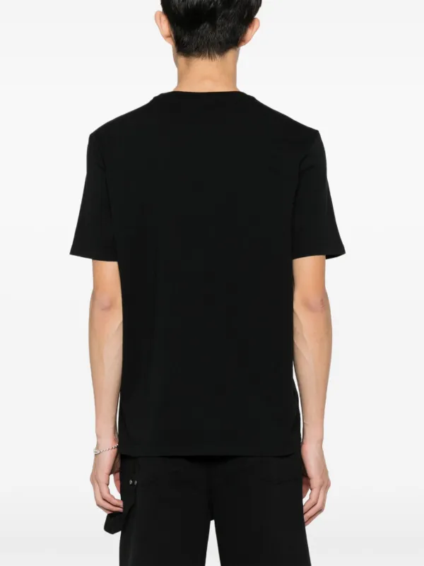 Maison Kitsuné Fox-motif Cotton T-shirt | Black | FARFETCH