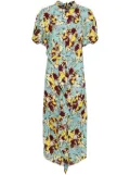 colville floral-print midi dress - Blue