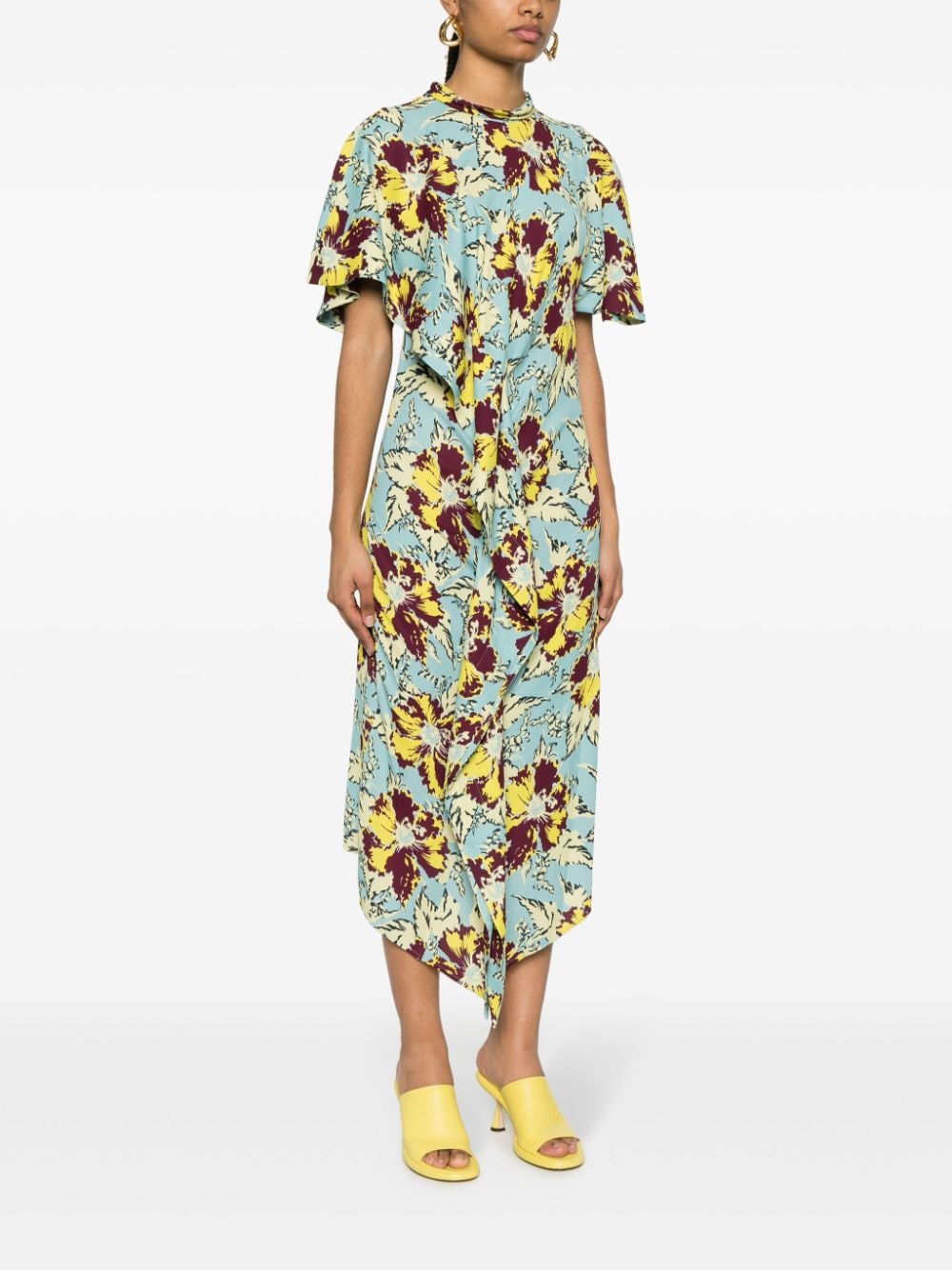 COLVILLE FLORAL-PRINT MIDI DRESS 