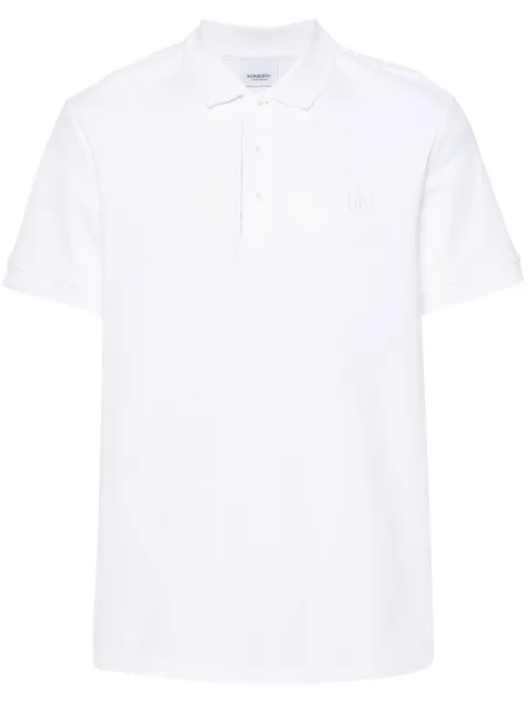 Burberry logo-embroidered polo shirt Men