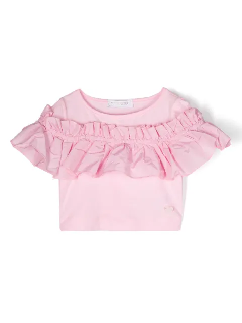 Monnalisa ruffle-trim T-shirt