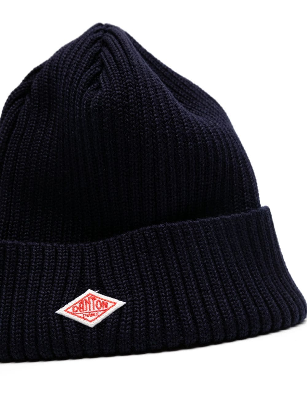 Shop Danton Logo-appliqué Wool Beanie In Blue