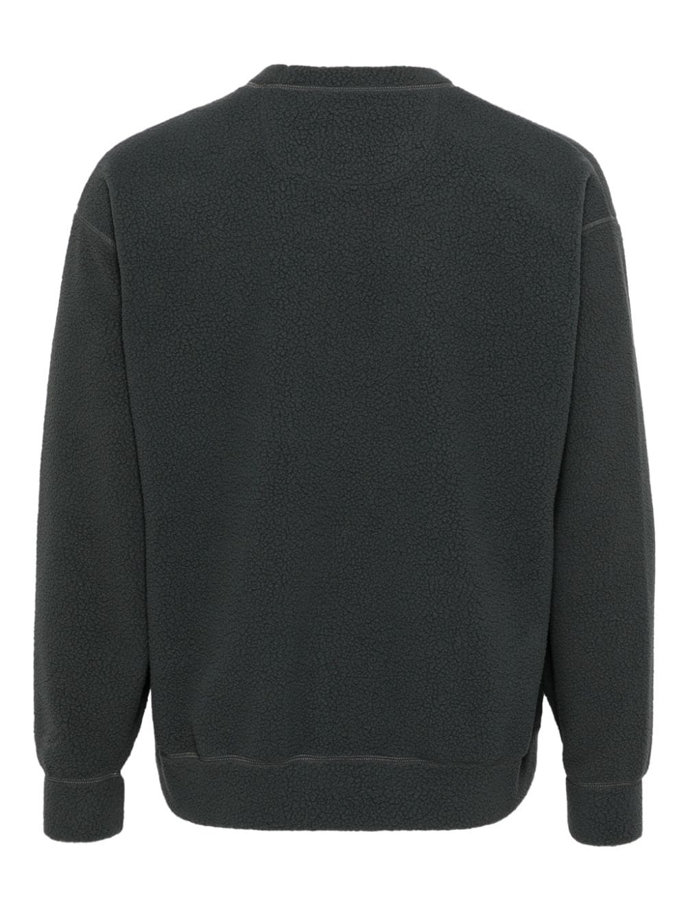 Shop Danton Logo-appliqué Fleece Sweatshirt In Grey