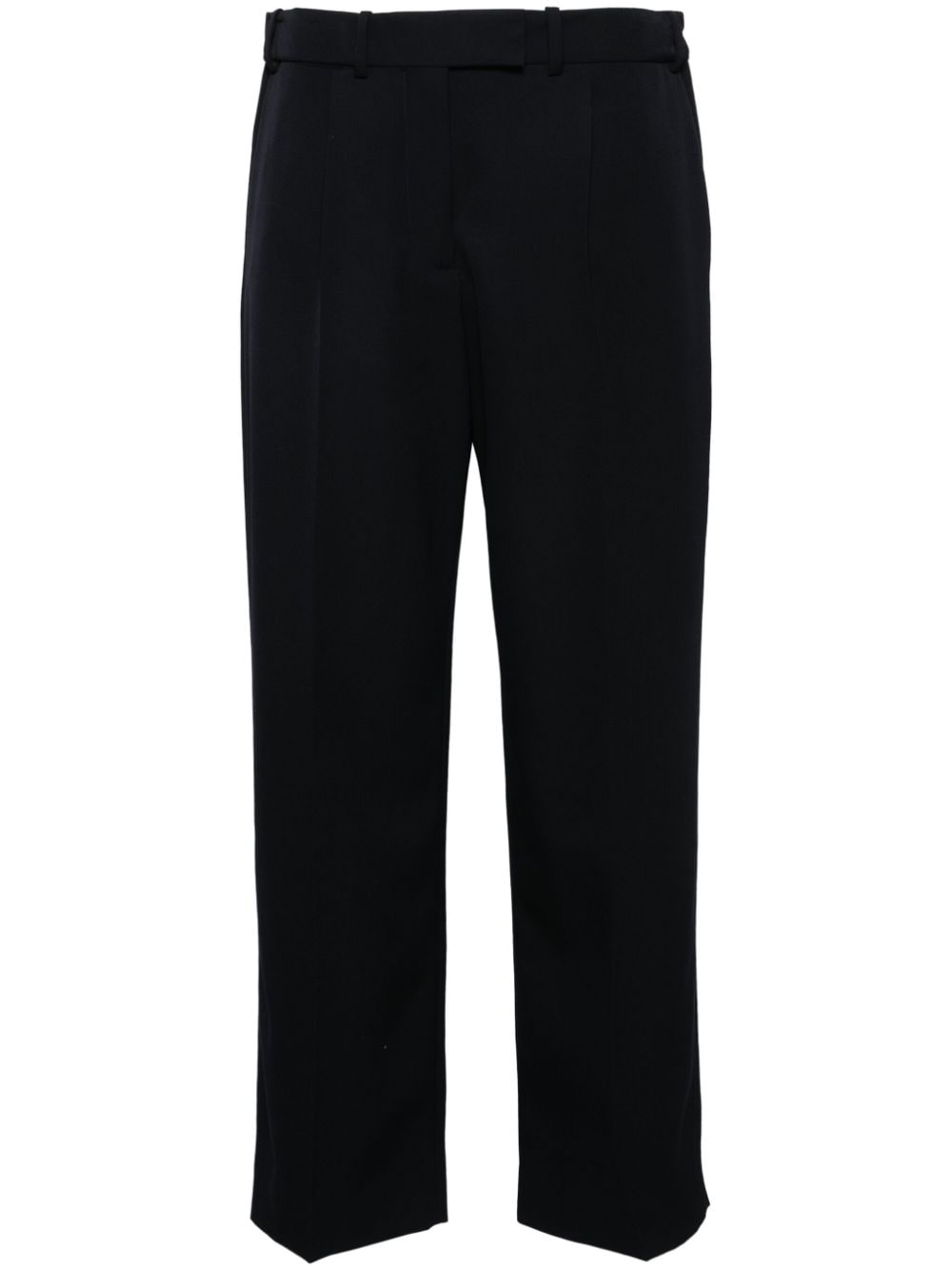 The Row Roan Straight-leg Trousers In Black