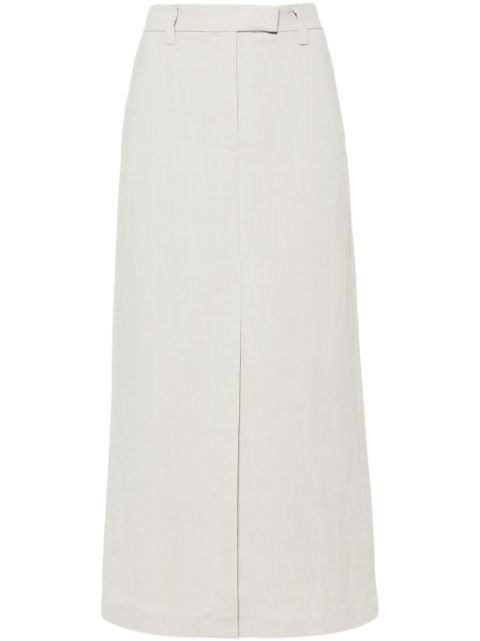 Brunello Cucinelli Fluid twill maxi skirt