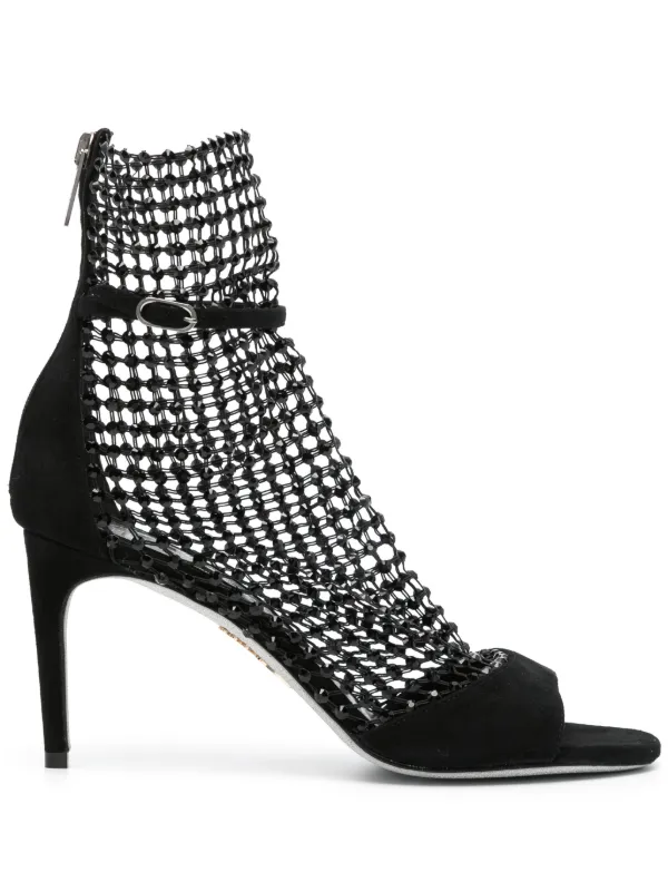 Ren Caovilla Galaxia 80mm Crystal Sandals Farfetch