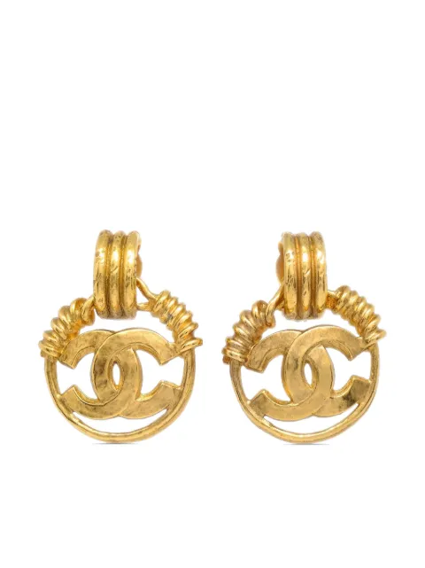 CHANEL Pre-Owned 1994 CC clip-on earrings