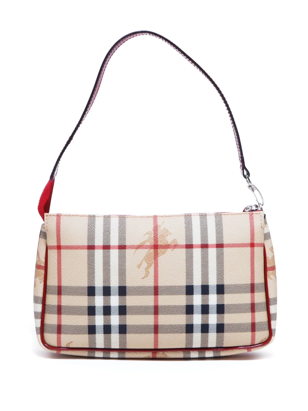 Burberry Pre-Owned Haymarket geruite schoudertas - Beige