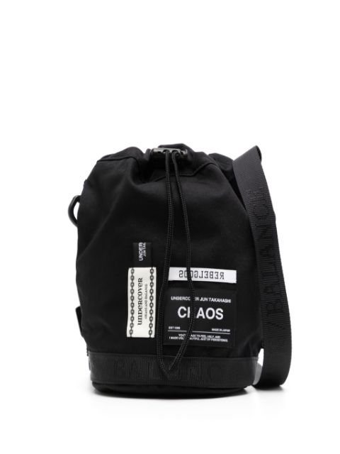 Undercover logo-tag messenger bag