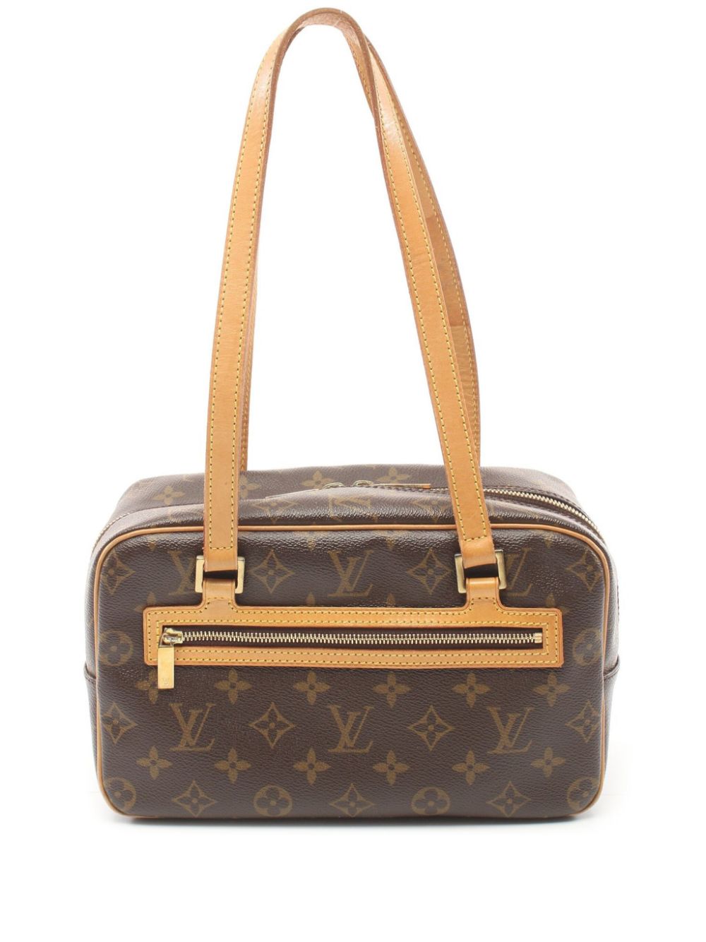 Pre-owned Louis Vuitton 2004  Cite Mm Shoulder Bag In Brown