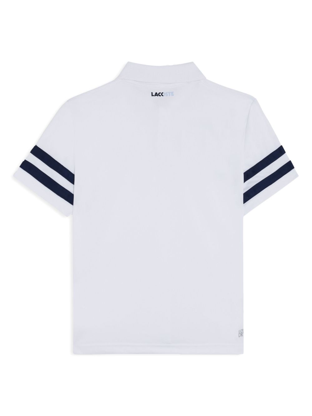 Shop Lacoste Contrast-stripe Polo Shirt In White