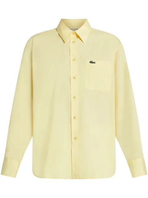 Lacoste logo-appliqué cotton shirt
