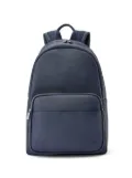 Lacoste logo-appliqué faux-leather backpack - Blue