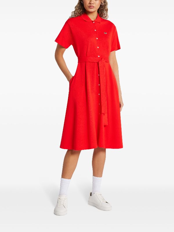 Vestido fashion lacoste rojo