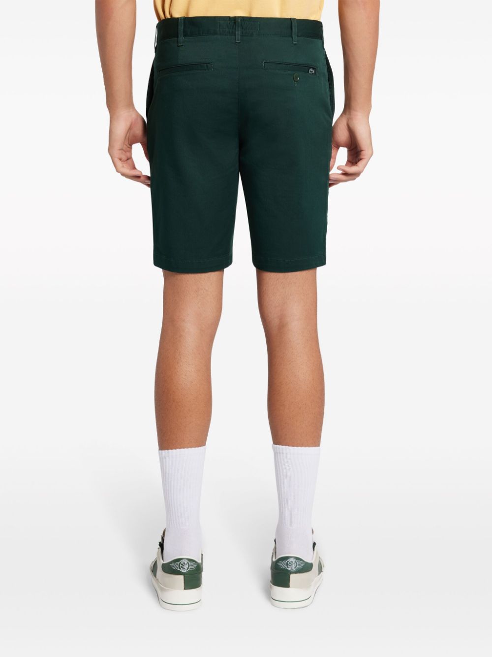 Shop Lacoste Slim-fit Chino Shorts In Green