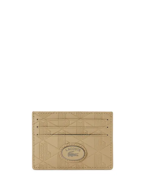 Lacoste logo-appliqué debossed cardholder