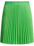 Lacoste logo-appliqué pleated mini tennis skirt - Green