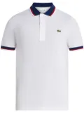 Lacoste logo-embroidered polo shirt - White