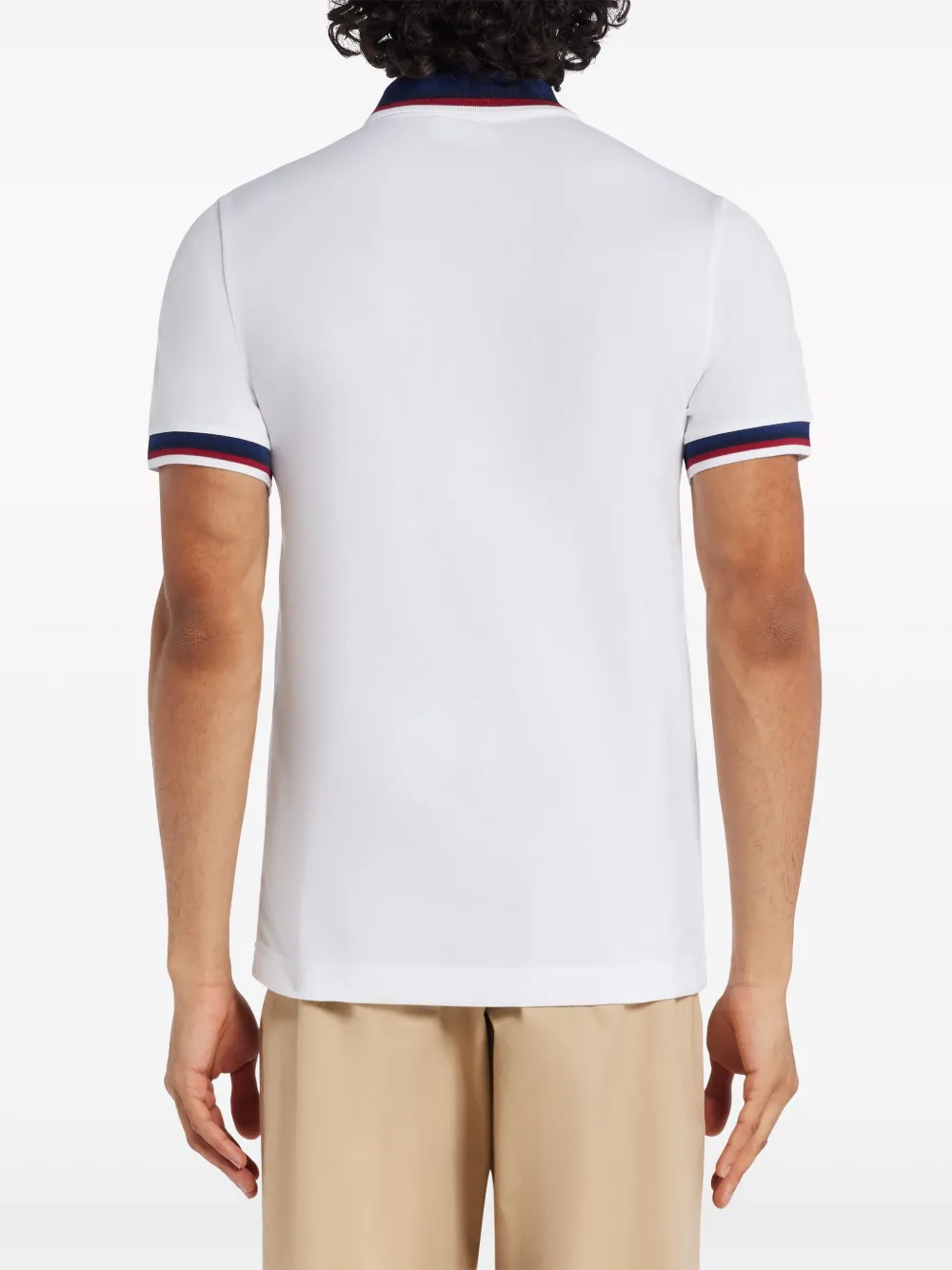 Shop Lacoste Logo-embroidered Polo Shirt In White