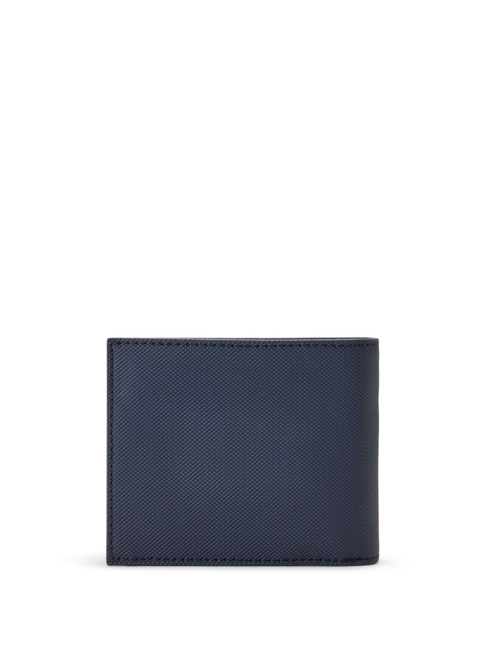 Lacoste logo-appliqué bifold wallet - Blauw