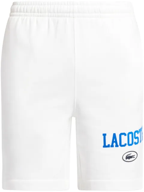 Lacoste logo-print organic cotton shorts 