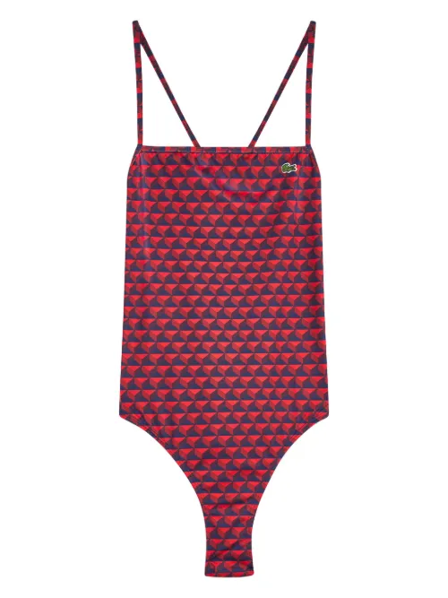 Maillot de bain à imprimé graphique - Lacoste - Modalova