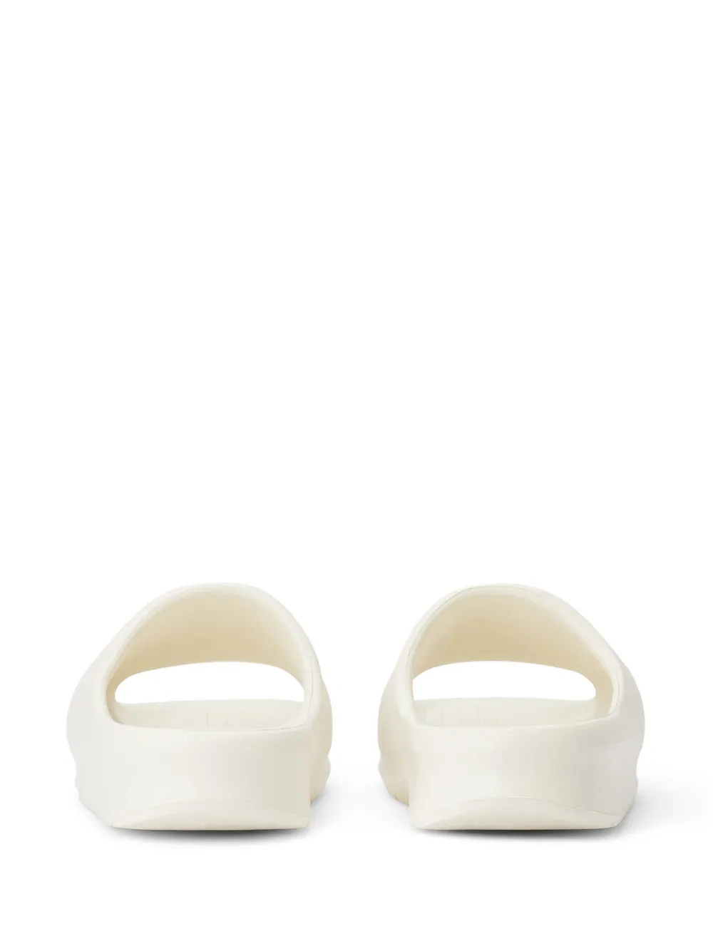 Lacoste slogan-print pool slides White