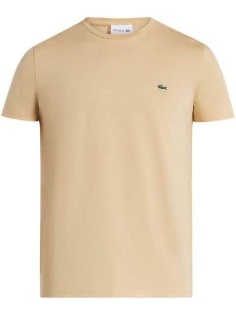 Lacoste logo-patch cotton T-shirt