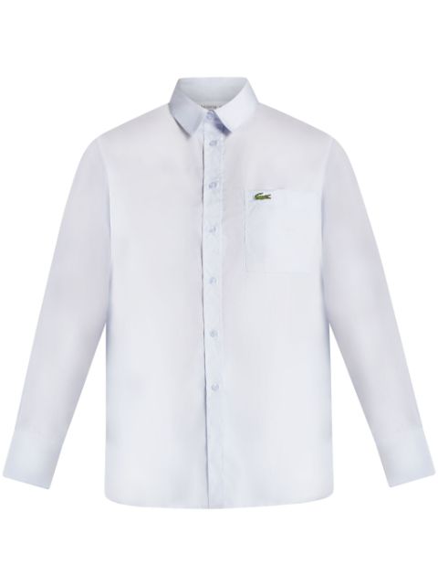 Lacoste logo-applique cotton shirt Women