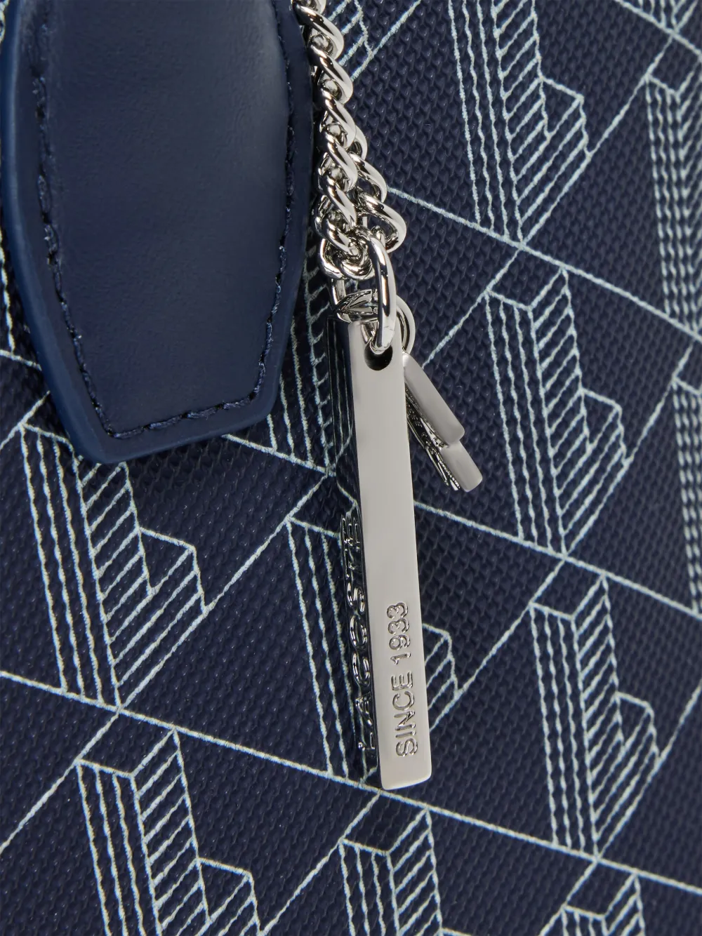 Lacoste Bugatti canvas shopper Blauw