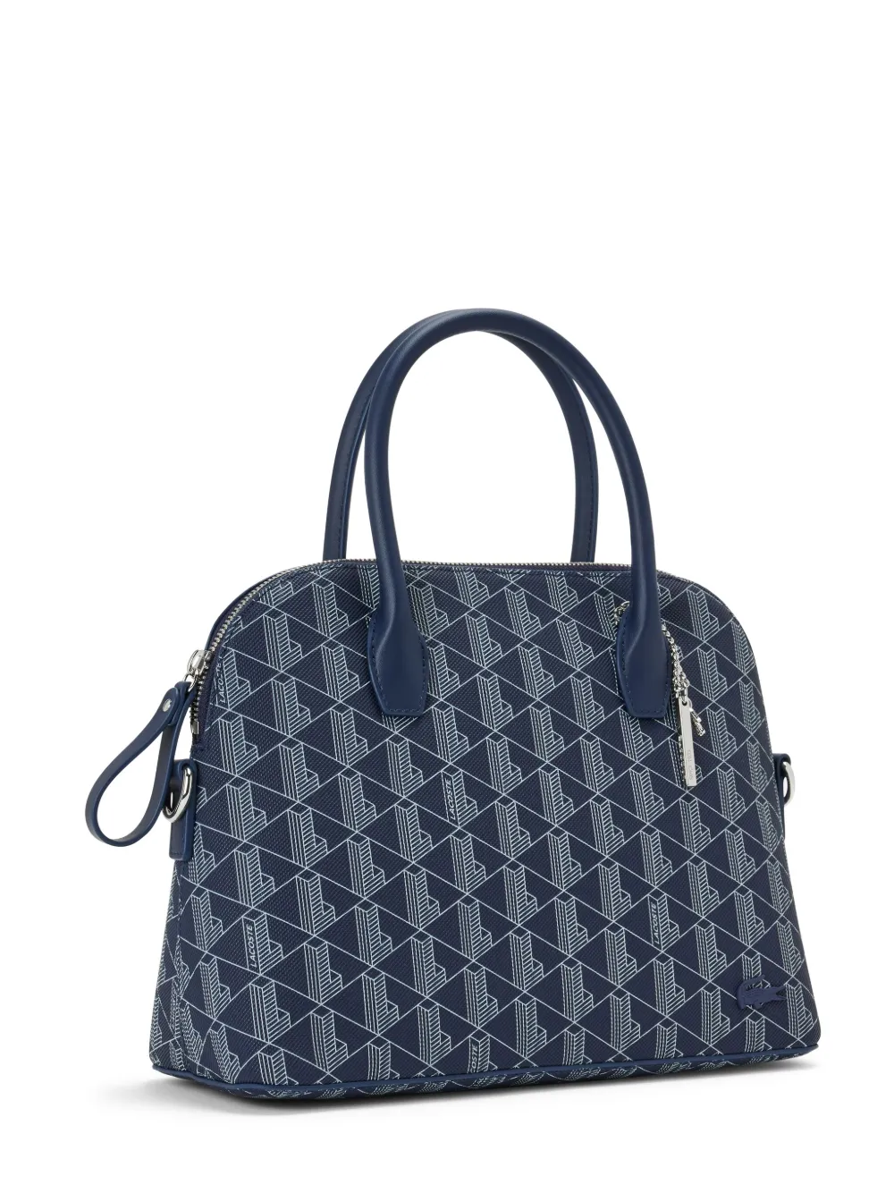 Shop Lacoste Bugatti Canvas Tote Bag In Blue