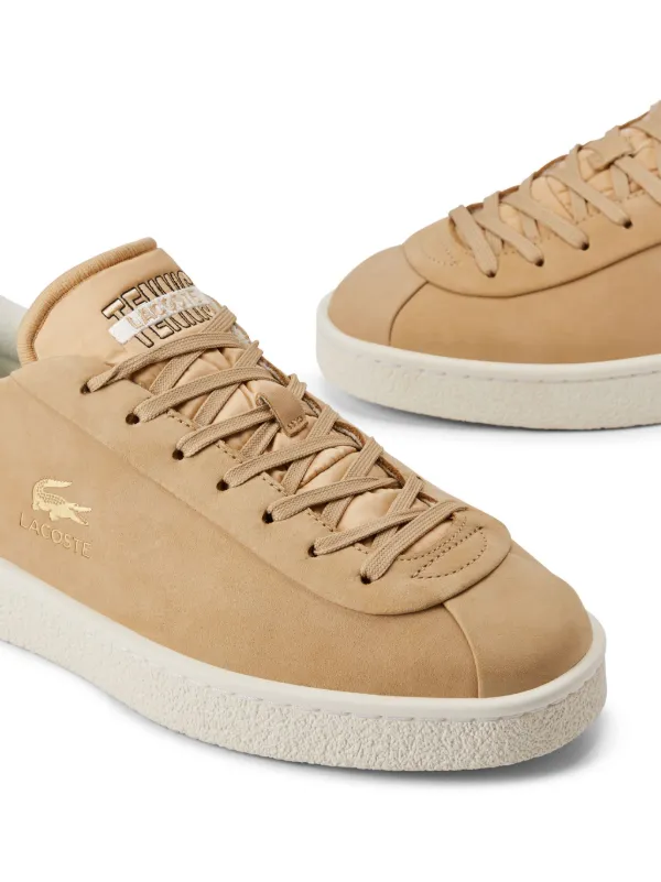 Lacoste Baseshot Leather Sneakers Neutrals FARFETCH IN