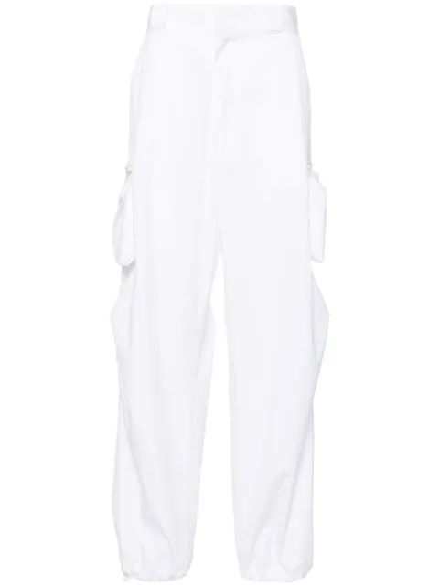 Prada straight cotton cargo trousers