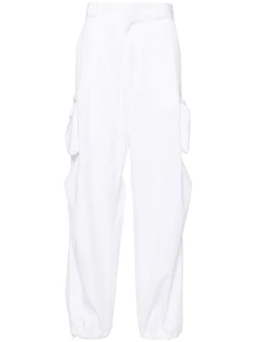 Pantalon droit à poches cargo - Prada - Modalova