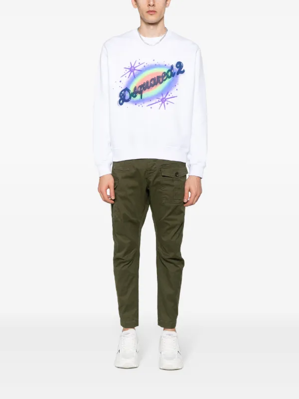 DSQUARED2 Sexy Tapered Cargo Trousers | Green | FARFETCH JO